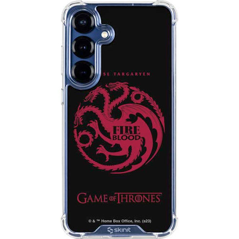 Game of Thrones: House Targaryen Galaxy S25 Clear Case